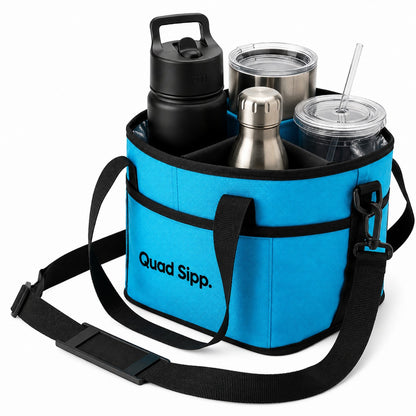 CarrySip™ 4-Cup Drink Carrier — Hands Free & Spill Proof