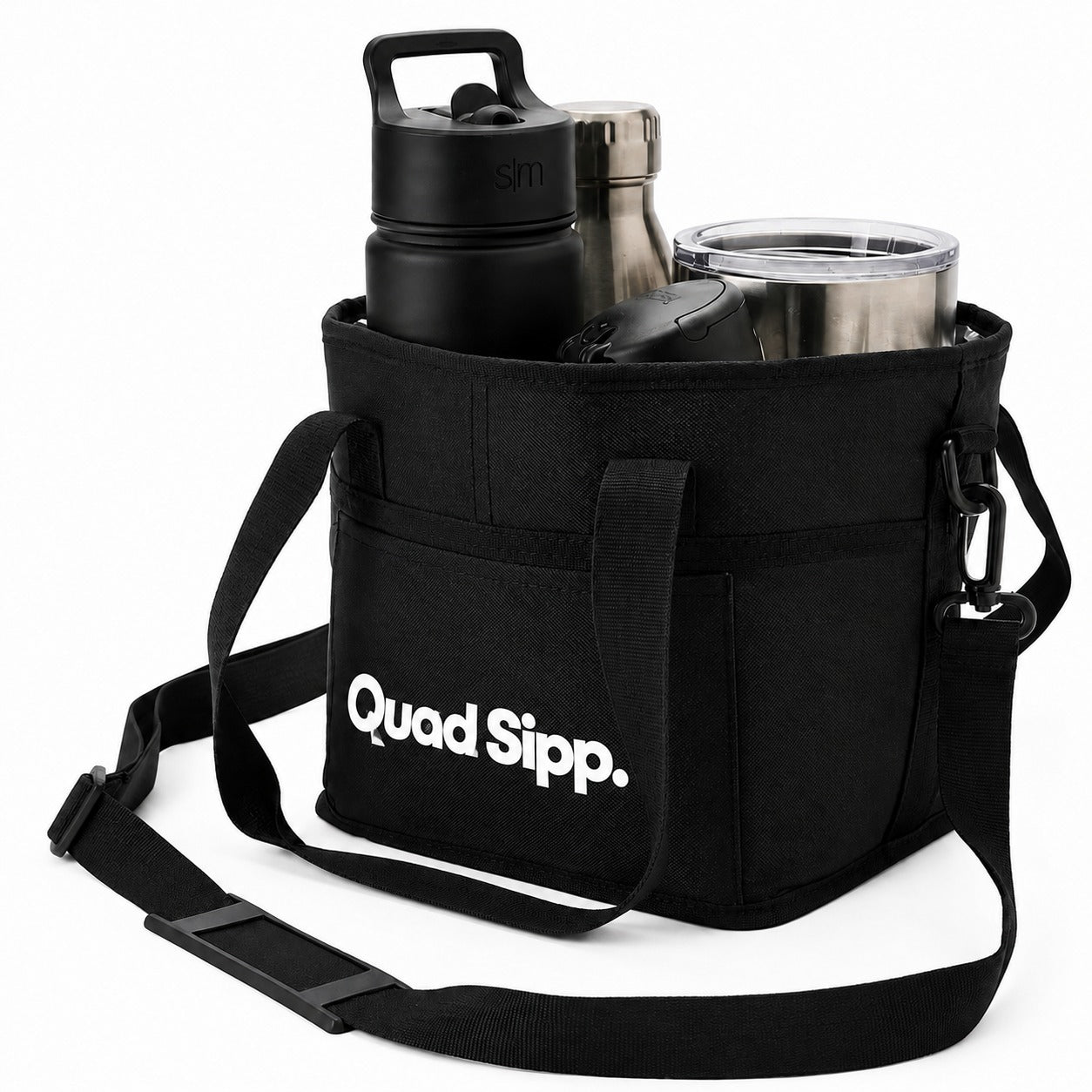 CarrySip™ 4-Cup Drink Carrier — Hands Free & Spill Proof